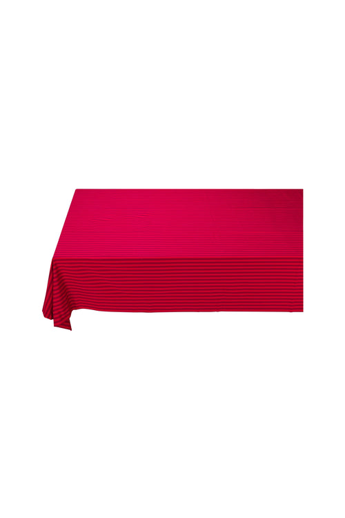 Pip Studio Tafelkleed Stripes - Donkerrood - 180x300cm