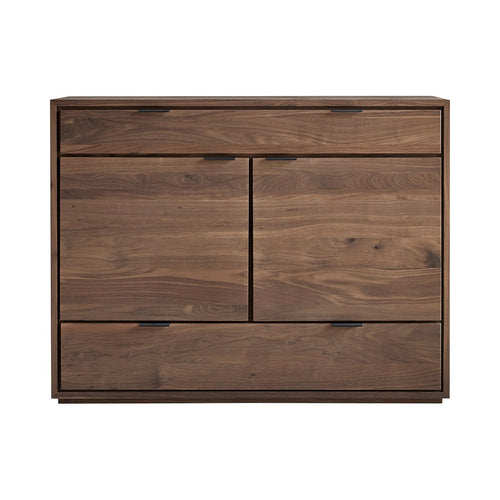 Tikamoon Massief notenhouten buffet 120 cm - Bruin
