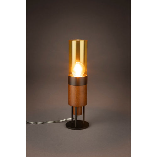 Dutchbone Momo Bureaulamp/ Tafellamp Amber Geel - vtwonen shop