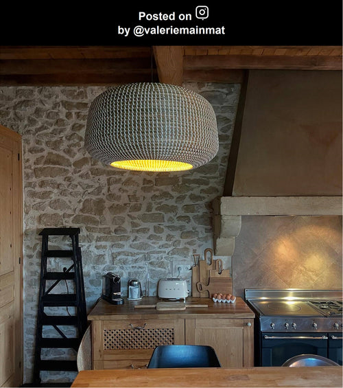 Lucide hanglamp MADUKA - 1xE27 - Bruin