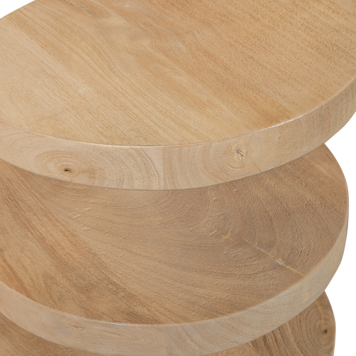 WOOOD bijzettafel Darren - Mangohout - Naturel - 42x36x36