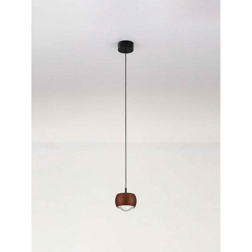 Nova Luce CONGA Slanke hanglamp voor plafond, koffiekleurige LED, 13W, 922lm, 3000K