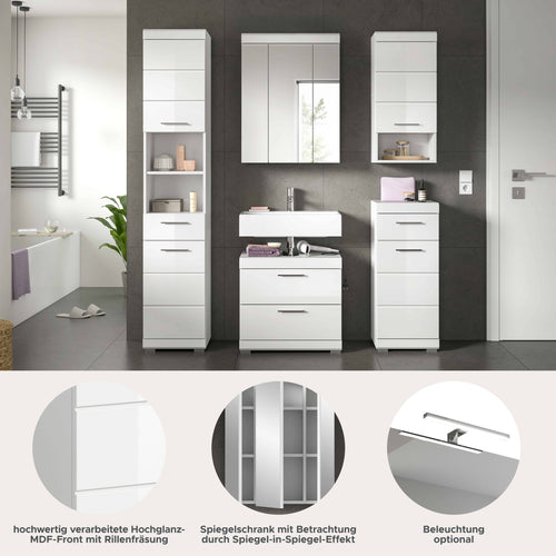 Furnilux Scout 5-Delige Badkamercombinatie - 134cm x 191cm x 34cm