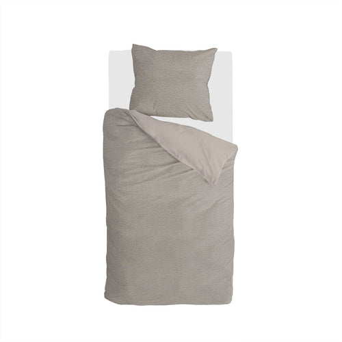 Byrklund - Dekbedovertrek Favorite Fuzzle - 140x220 cm - Taupe