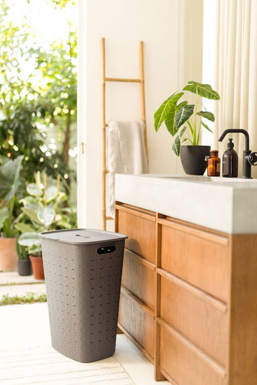 Curver Softex Wasbox - 56L - 43,8x34x59,9cm - Taupe - vtwonen shop