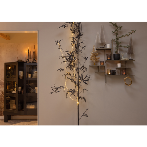 WOOOD vitrinekast Bonk - Grenen - Zwart - 160x103x37 - vtwonen shop