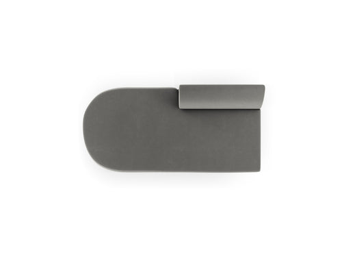 Micadoni Module Miley 2-zits, flueel lichtgrijs - 90x158x70cm
