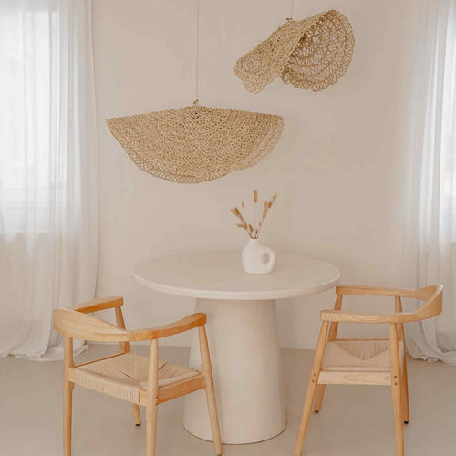 NOA MAY Hanglamp Medina - natural - zeegras - Ø 80 x h 3 cm