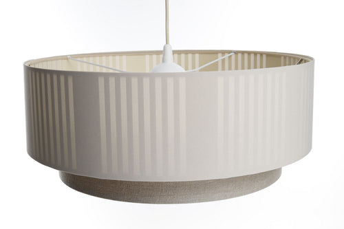bpskoncept hanglamp Lami Line - linnen & crème - Ø50 cm