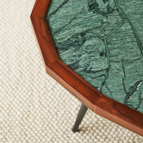 Tikamoon Massief palissander en marmeren salontafel - Bruin - vtwonen shop