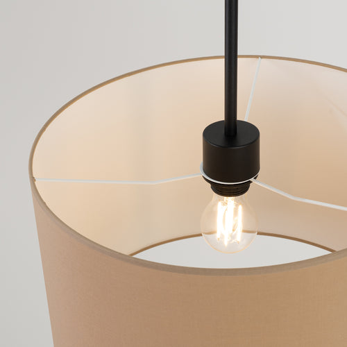 Sollux Lighting Hanglamp NEVIA beige - 40x40x137cm