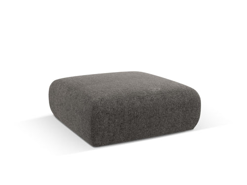 Cosmopolitan Design Poef Nolio 2-zits, chenille, grijs - 100x100x36cm