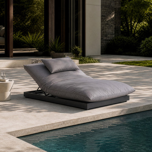Home Deluxe EMELA ligstoel - aluminium