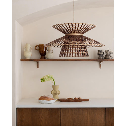 GOOD&MOJO hanglamp MACHUPICCHU - bruin - Ø57cm - vtwonen shop