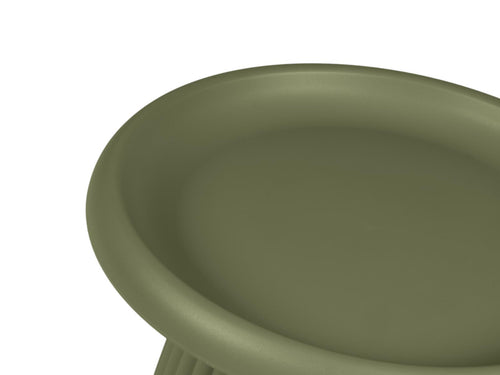 MaximaVida kunststof bijzettafel Mila rond 50 cm olijfgroen