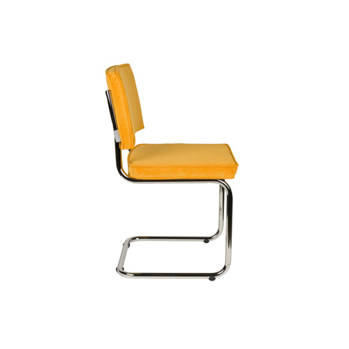 Zuiver Ridge Rib Eetkamerstoelen  Geel - Set van 2 - vtwonen shop