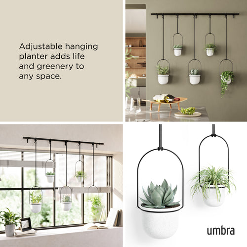 Umbra Triflora hangende bloempotten, set van 5 - vtwonen shop