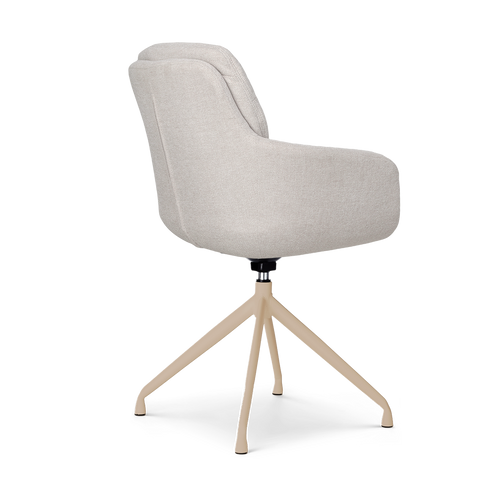 Nolon Nola-Mia draaibare eetkamerstoel beige - beige onderstel