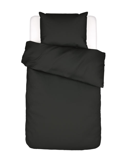 Essenza Minte dekbedovertrek - Eenpersoons – 140x200/220 cm - Antraciet