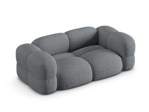 Cosmopolitan Design Bank Loretto 3-zits, structurele stof grijs - 100x210x68cm