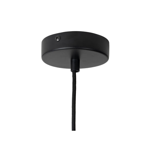 Leitmotiv hanglamp Rayado - geel - 12x12x38cm - Paddenstoellamp