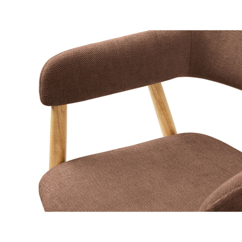 Set van 2 stoelen Adra chenille donkerroze - 59x56x77cm