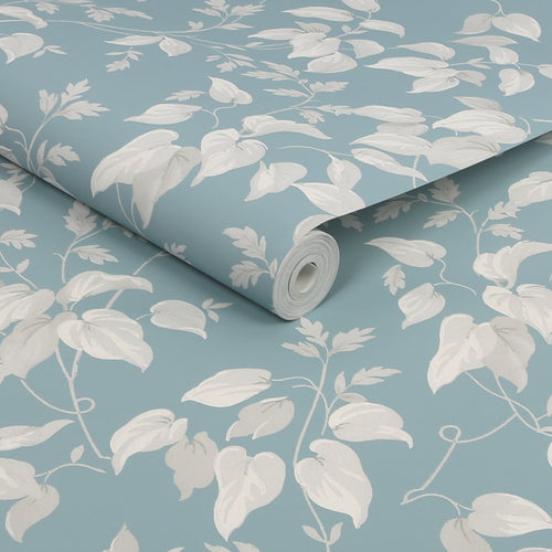 Next vliesbehang Trail Flower blauw 10mx52cm