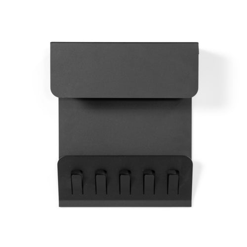 Spinder Design Kapstok Keeper - Zwart - 5 haken - opbergvak - vtwonen shop