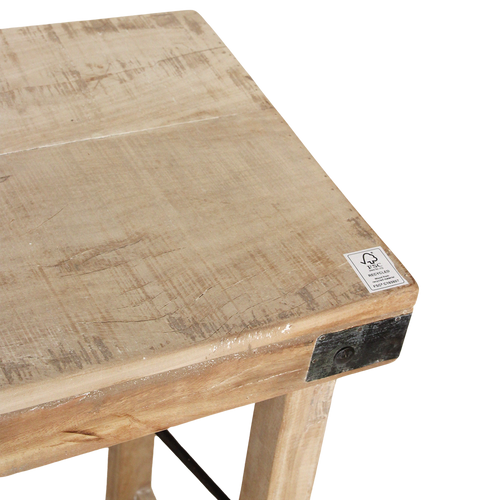 Raw materials inklapbare tafel Limewash - naturel - 170x40x76 cm cm
