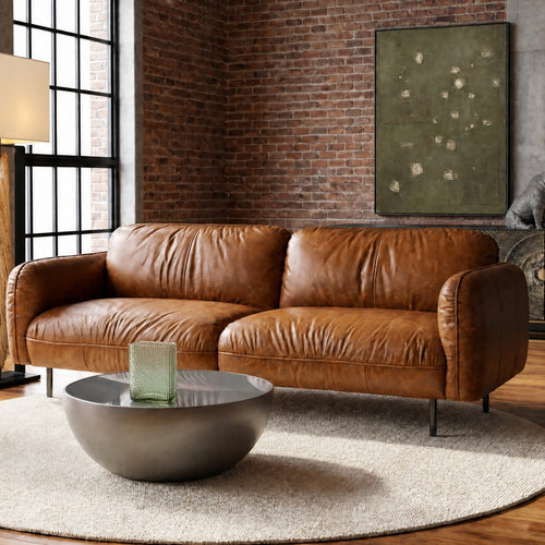 Kare Design Salontafel Lounge bruin Ø80cm
