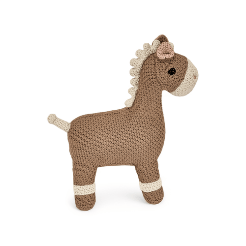 Pintado & Lacado knuffeldier Paard - bruin - 33 cm