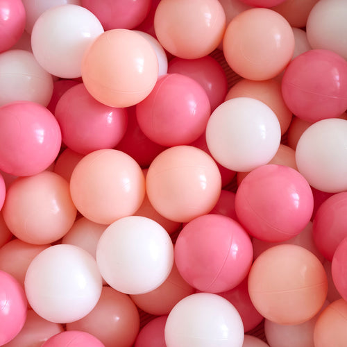 Petite Amélie Ballenbak Bloem - 90x30 cm-  Ballenbad incl. 200 ballen - Roze corduroy - vtwonen shop