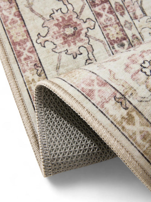 benuta wasbaar vloerkleed George - roze/beige - 240x340 cm