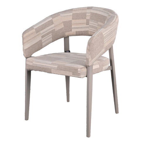 DÉJA Living Eetkamerstoel Malmö - Greige Stof - Set van 2 - vtwonen shop