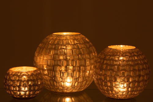 J-Line kaarshouder Alara - glas - grijs - large - vtwonen shop