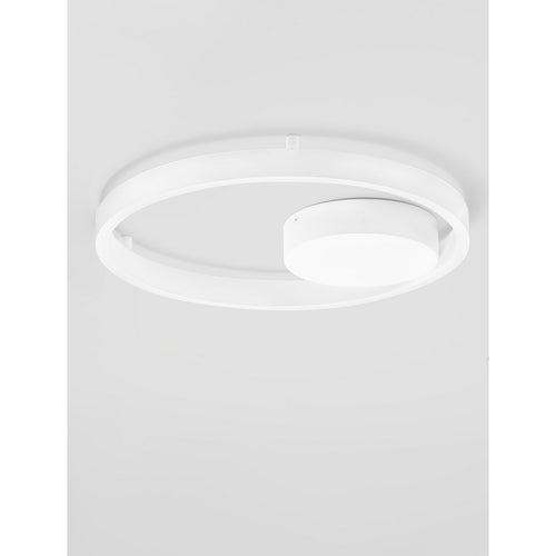 Nova Luce HEDRA Geïntegreerde LED-plafondlamp, halfverzonken, zandwit, Triac dimbaar, 40W, 3369lm, 3000K