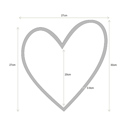 vtwonen - Spiegel - Hart - Zandkleur - Ø30cm