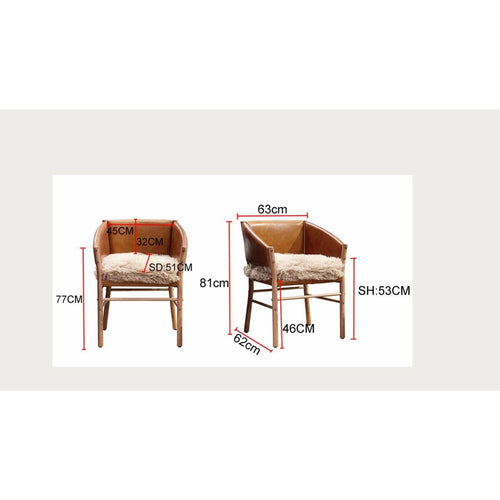 Kare Design Stoel met armleuningen Halva