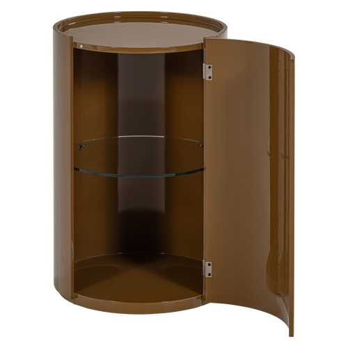 WOOOD ronde kast 72xØ45 cm Sera - Hout - Hoogglans Honinggeel - 72x45x45