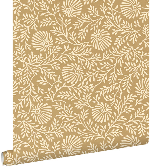 ESTAhome behang vintage bloemen warm beige - 50 x 900 cm - 131513 - vtwonen shop