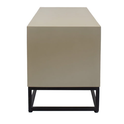 Giga Meubel Tv-meubel Cervi - Mangohout/Metaal - Taupe - 140x42x50cm - vtwonen shop