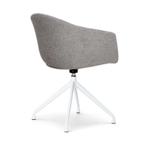 Nolon Nola-Otis Draaibare Eetkamerstoelen Set - Donkergrijs - Wit