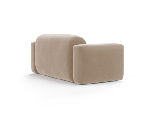 Cosmopolitan Design Modulaire bank Strino 2-zits, flueel beige - 98x180x78cm