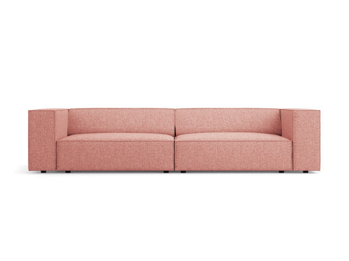 Cosmopolitan Design Bank Arendal 4-zits, chenille, roze - 102x244x70cm