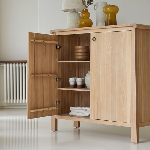 Tikamoon Eikenhouten dressoir 125 cm - Naturel - vtwonen shop