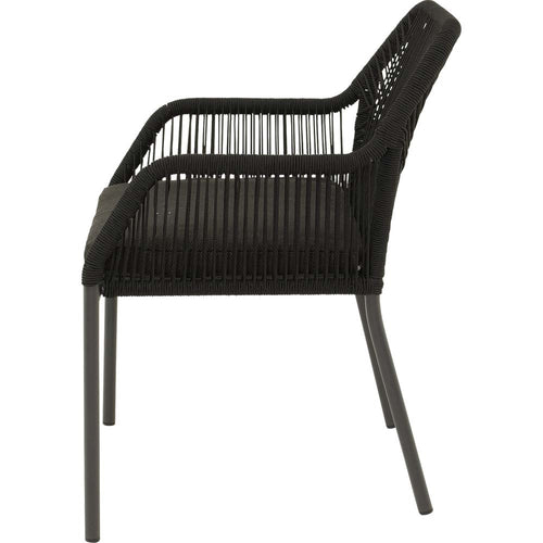 Lesli Living bistrostoel Akita - zwart - 56x62x81cm