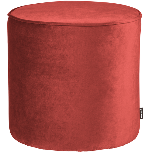 WOOOD poef hoog Sara - Velvet - Raspberry - 46xØ46cm - vtwonen shop