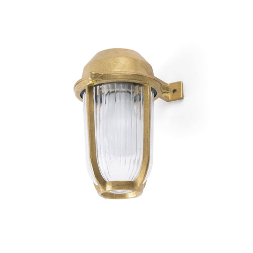 Faro Borda - 1 Lichts Buiten Wandlantaarn Messing IP44, E27