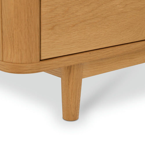 Furnhouse tv-meubel Nyborg - Natuurlijk eikenhout - MDF, Eikenfineer - 45x180x52