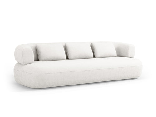 Micadoni Bank Jenny 4-zits, chenille, lichtbeige - 90x226x73cm